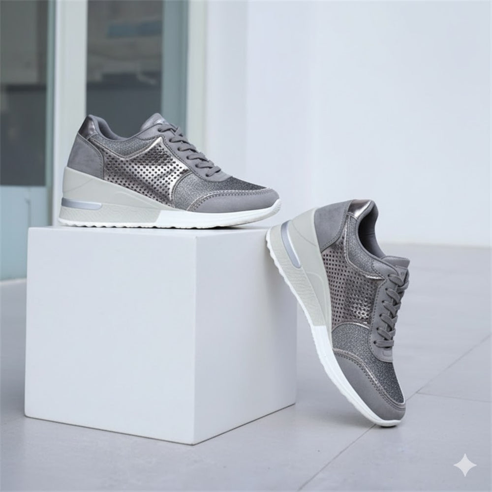 Damen Sneaker mit Keilabsatz | Bequem & Atmungsaktiv