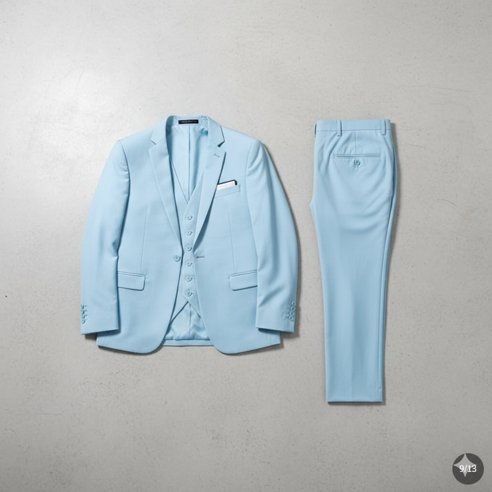 Herren Anzug 3-teilig | Slim Fit Elegant für Business & Hochzeit