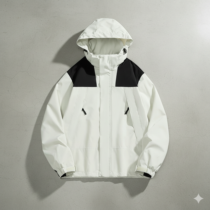 Herren Outdoorjacke mit Kapuze | Winddicht & Leicht | Freizeit