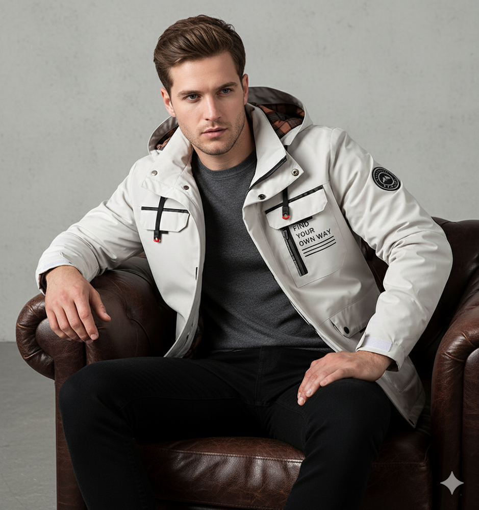 Herren Winterparka mit Kapuze | Winddicht & Warm