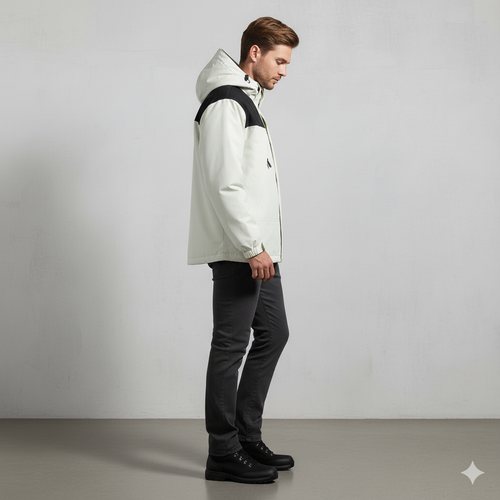 Herren Outdoorjacke mit Kapuze | Winddicht & Leicht | Freizeit