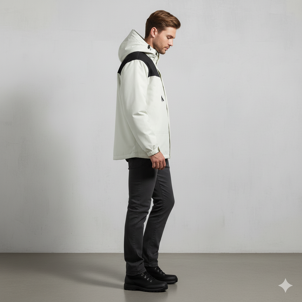 Herren Outdoorjacke mit Kapuze | Winddicht & Leicht | Freizeit