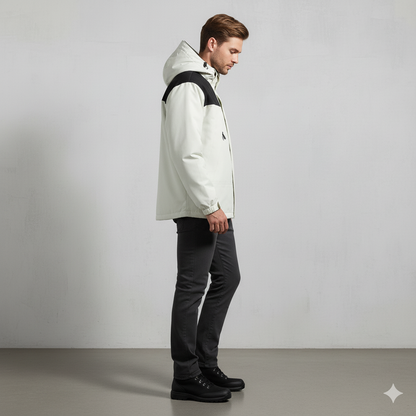 Herren Outdoorjacke mit Kapuze | Winddicht & Leicht | Freizeit