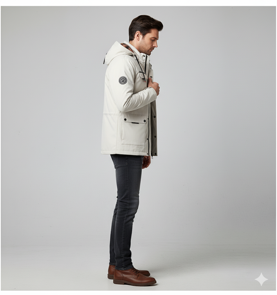 Herren Winterparka mit Kapuze | Winddicht & Warm