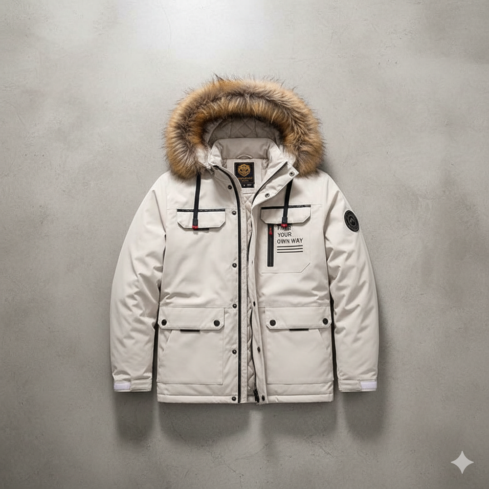 Herren Winterparka mit Kapuze | Winddicht & Warm