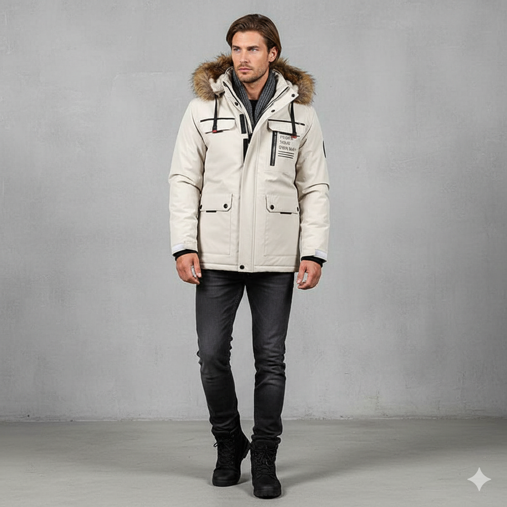 Herren Winterparka mit Kapuze | Winddicht & Warm