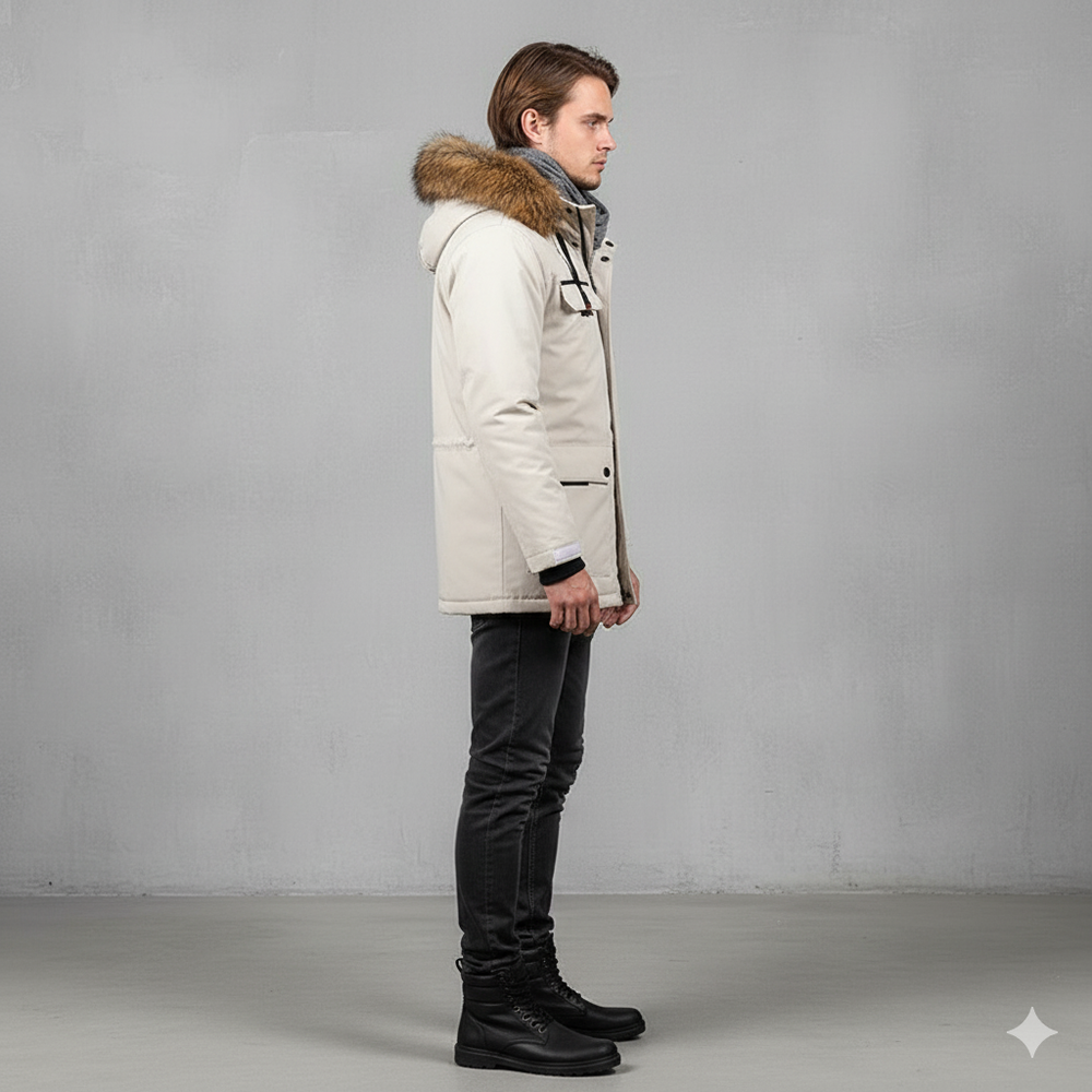 Herren Winterparka mit Kapuze | Winddicht & Warm
