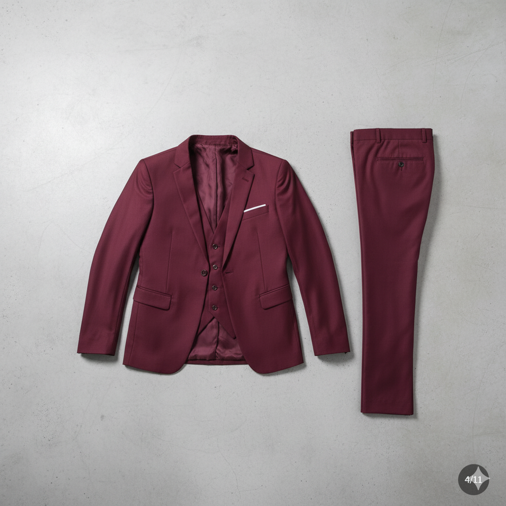 Herren Anzug 3-teilig | Slim Fit Elegant für Business & Hochzeit