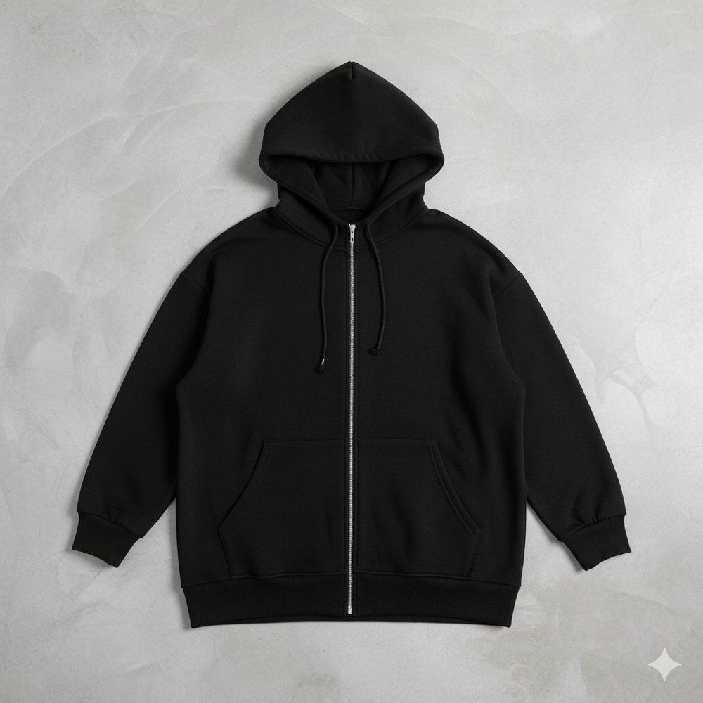 Langer Damen Hoodie mit Reißverschluss | Warm & Bequem für Winter