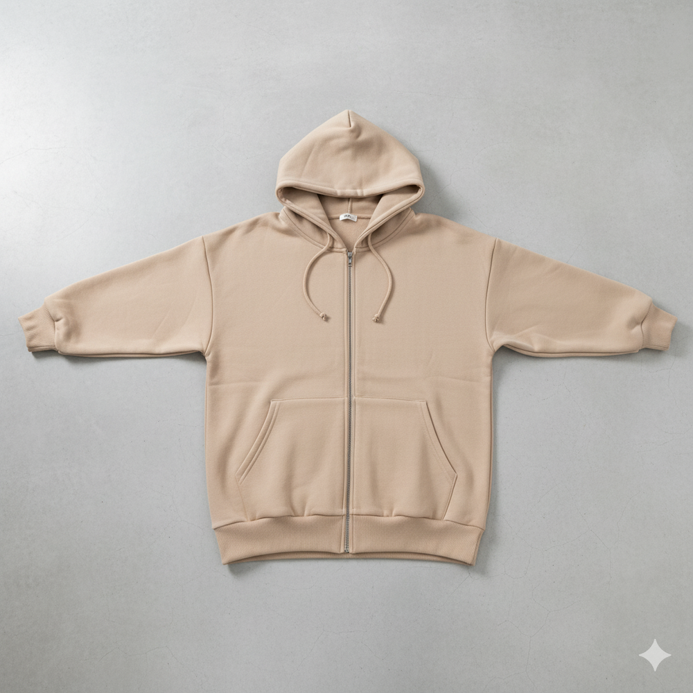 Langer Damen Hoodie mit Reißverschluss | Warm & Bequem für Winter