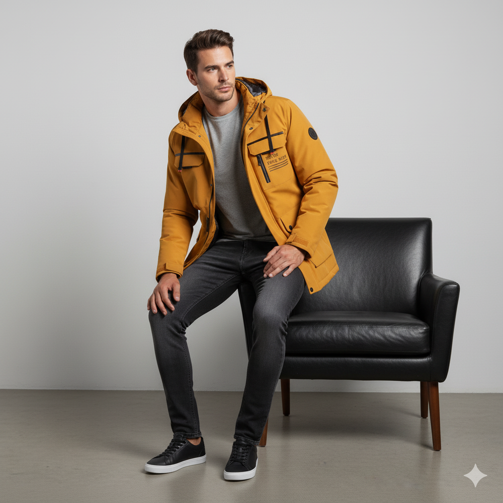 Herren Winterparka mit Kapuze | Winddicht & Warm