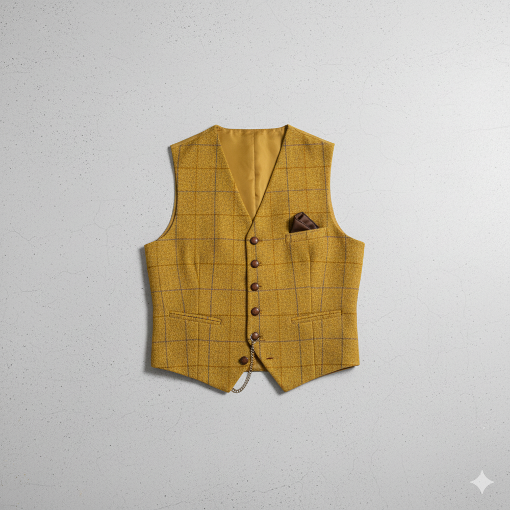 Herren Weste mit Karomuster | Elegant & Modern | Herbst/Winter