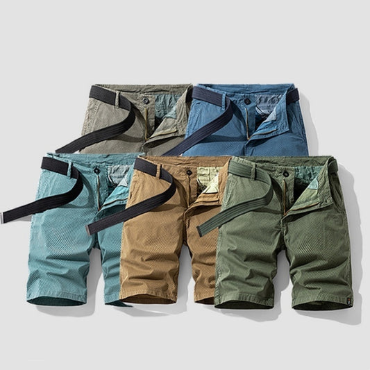 Trevor – Sommer Herren Retro Gestreifte Cargo-Shorts