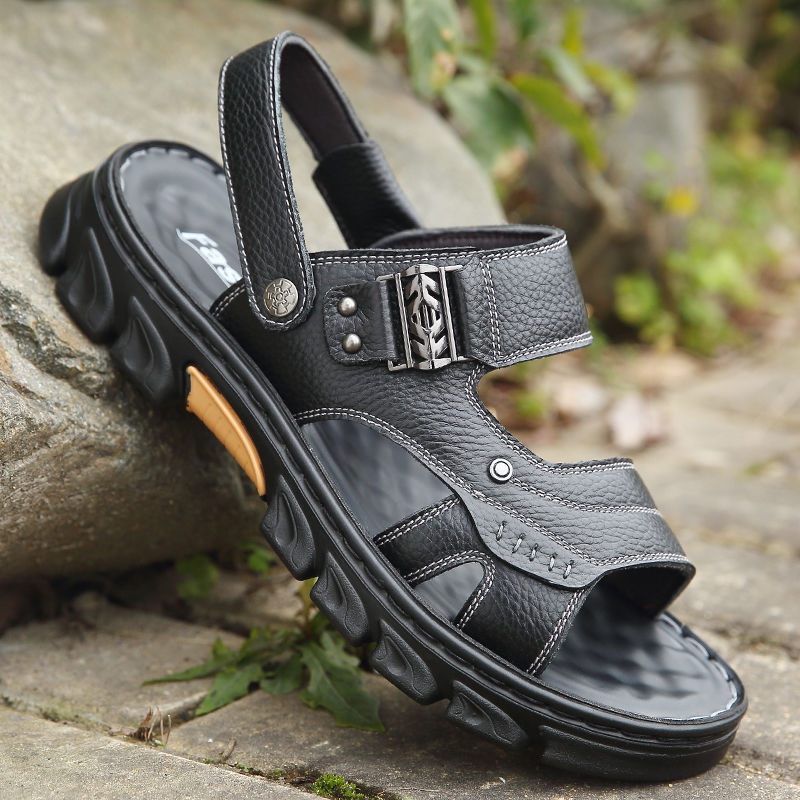 Geoffrey – Bequeme Herren-Sandalen aus veganem Leder