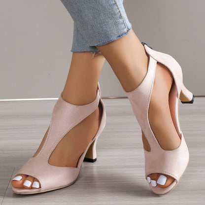 Damen High Heels | Elegante Sandaletten mit T-Steg & Absatz
