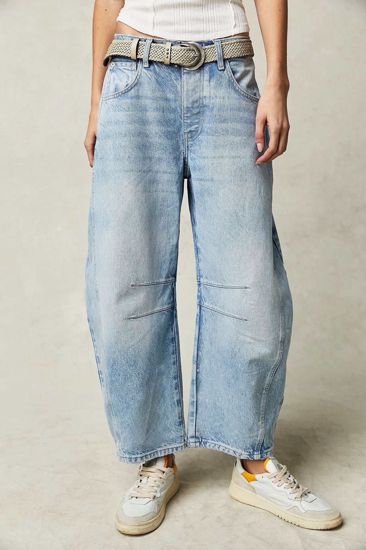 Susan – Locker geschnittene Damenjeans mit weitem Bein