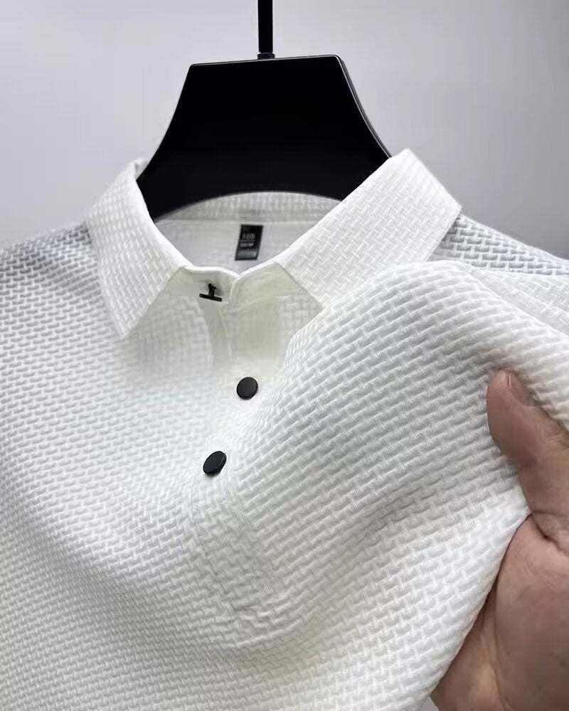 Kirk – Kurzärmeliges Business-Casual-Poloshirt für Herren