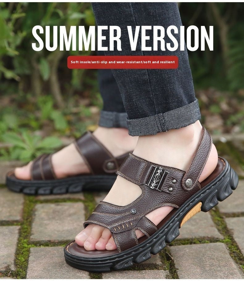 Geoffrey – Bequeme Herren-Sandalen aus veganem Leder