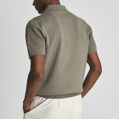 Ron – Kurzärmeliger Herrenpullover im britischen Stil