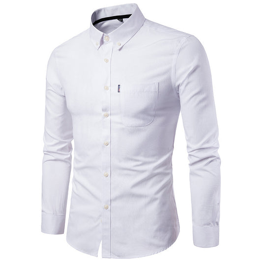 Brendan – Slim Fit Herrenhemd mit langen Ärmeln