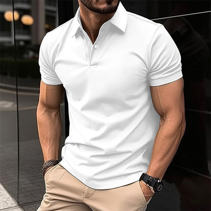 Vincent – Kurzärmliges Poloshirt für Herren in Uni-Farben
