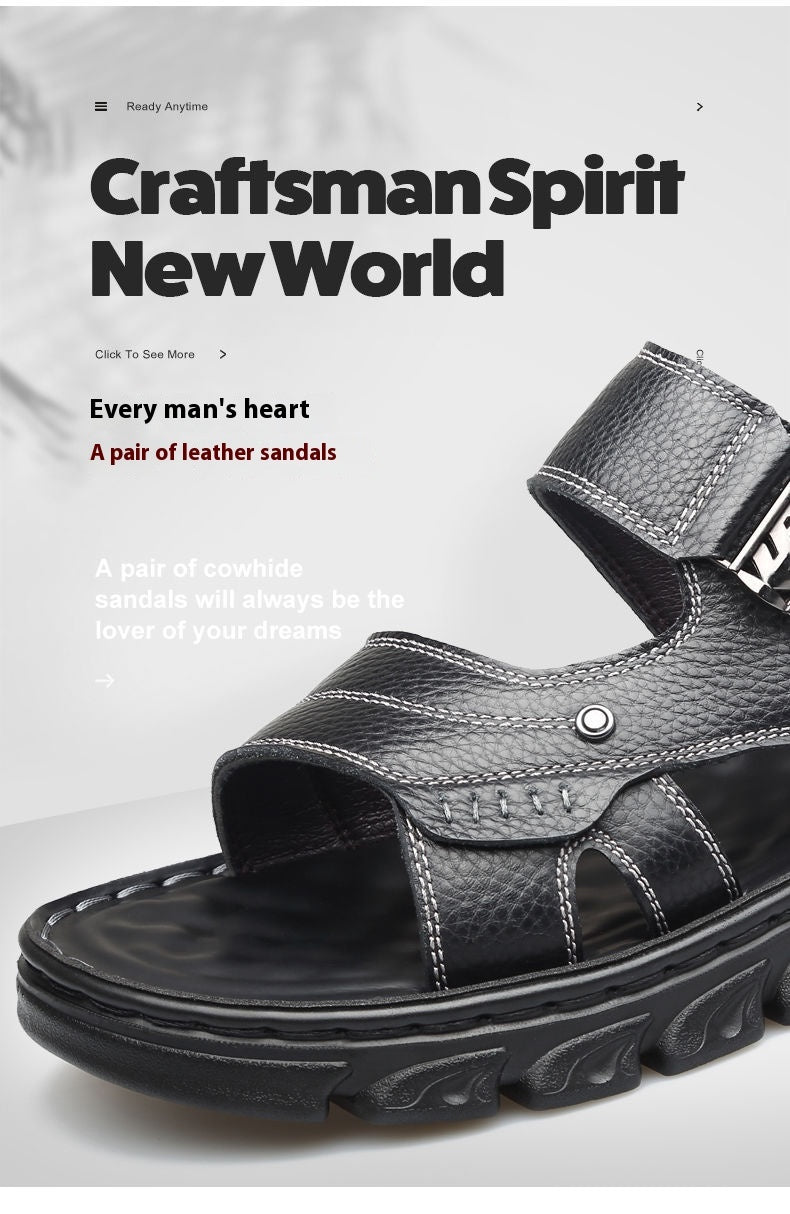 Geoffrey – Bequeme Herren-Sandalen aus veganem Leder