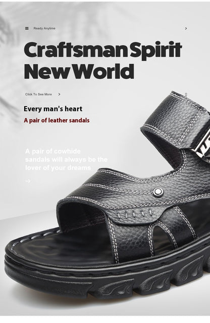Geoffrey – Bequeme Herren-Sandalen aus veganem Leder